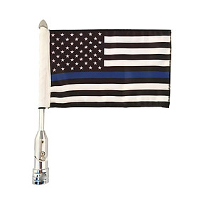 USA Flags on Pole Adjustable Flag Rack with Mounting Screws -