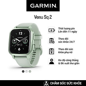 Mua Đồng Hồ Thông Minh Garmin Venu Sq 2 (Shadow Gray/White/Cool Mint) - Hàng Chính Hãng