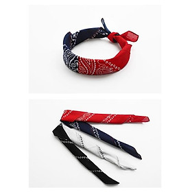 Sét 3 món{Khăn+Đai+Xích Quần jeans} Khăn Bandana Streetwear - Đai da kẹp khăn - Xích Chain Quần jean