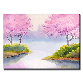 Mua Tranh Canvas Suemall Treo Tường Trang Trí Thiên Nhiên Thơ Mộng CV1408104