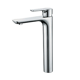 Vòi lavabo nóng lạnh, màu chrome, chất liệu: đồng, kích thước: 220*42mm, hiệu Trevi KB02313