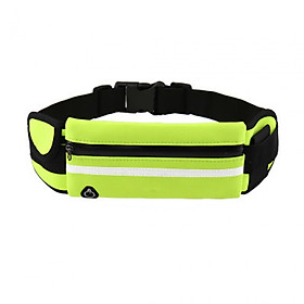 Running Belt Waist Pack Bag Travel Fanny Pack Waist Pouch with Water Bottle Holder Tote Bag Purse Reflective Runners Belt for Cycling Sports