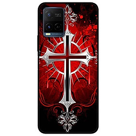 Ốp lưng dành cho Vivo Y21 - Vivo Y21s mẫu Hoạ Tiết Nền Đỏ