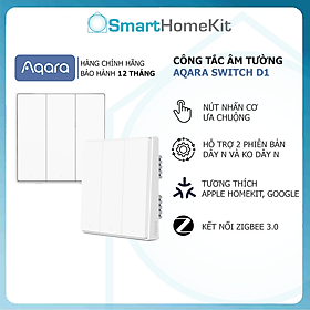 Hình ảnh [Bản Quốc Tế] Công tắc thông minh Aqara D1 Smart Wall Switch - Bảo hành 1 năm - Hàng Chính Hãng