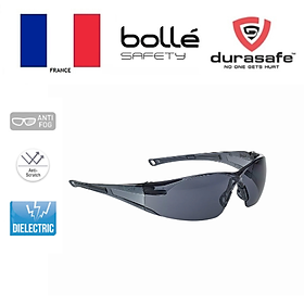 Mua Kính bảo hộ BOLLE 1652302A Rush-Smoke Lens Sun Glasses tròng kính màu xám khói  chống trầy xước  chống đọng sương (kèm hộp chống sốc và khăn lau kính)