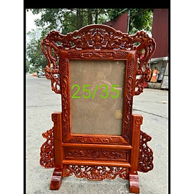 Khung ảnh thờ bằng gỗ hương kt lồng ảnh 25×35cm