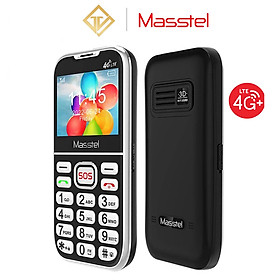 Điện thoại Masstel Fami 65 4G - Tặng dock sạc - Gọi HD Call - Hàng chính hãng - Đen