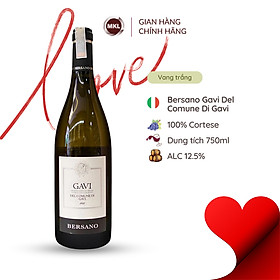 Rượu vang trắng Ý Bersano Gavi Del Comune Di Gavi 750ml 12.5% nhập khẩu - Hàng chính hãng