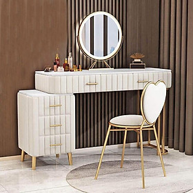 Mua Bàn trang điểm nhiều ngăn kéo có đèn led tặng kèm ghế  tủ mỹ phẩm