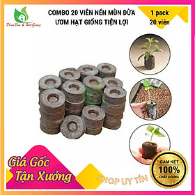 Mua Viên Nén Xơ Dừa Ươm Hạt Giống  COMBO 20 Viên  Tiện Lợi - Shop Phân Bón và Hạt Giống