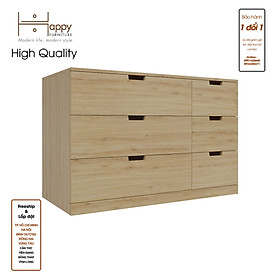 [Happy Home Furniture] SCANDINA, Tủ đựng đồ 6 ngăn kéo, 120cm x 47cm x 76cm ( DxRxC), THK_104