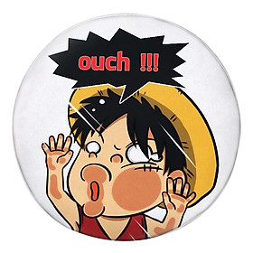 Gối tròn Luffy bẹo má - GOFU024