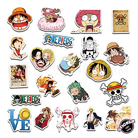 Sticker in hình ONE PIECE - Đảo Hải Tặc - Dán Trang Trí - Chất Liệu PVC Cán Màng Chất Lượng Cao Chống Nước, Chống Nắng, Không Bong Tróc Phai Màu