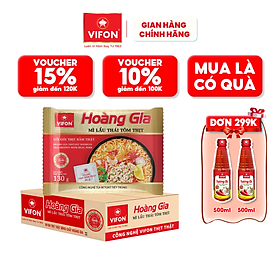 Thùng 18 mì lẩu thái tôm thịt hoàng gia vifon