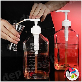 Mua Bình bơm đường có vòi nhấn bằng thuỷ tinh