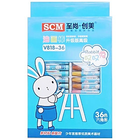 Bút Sáp Dầu 36 Màu SMC V818-36 (Mẫu Bao Bì Là Ngẫu Nhiên)