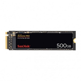 Ổ cứng gắn trong SanDisk Extreme PRO M.2 NVMe 3D SSD, 500GB, Read 3,400MB/s, Write 2,500MB/s, 5Y_SDSSDXPM2-500G-G25 - Hàng Chính Hãng
