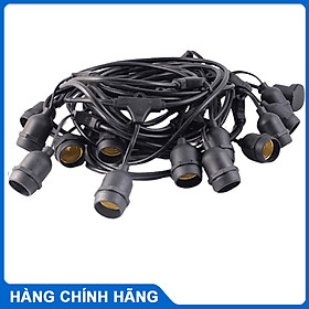 Dây đèn trang trí ngoài trời chống nước dùng cho quán cà phê, trà chanh, trà sữa đuôi đèn chống nước