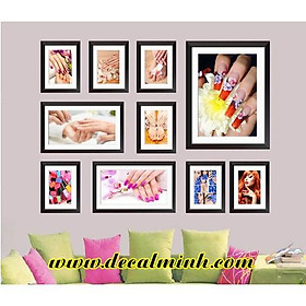 Mua Bộ 10 tấm tranh dán tường và kính cho tiệm nail (lướt xem ảnh thật)