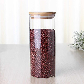 Hũ thủy tinh tròn nắp tre hít kín hơi 750ml - 1L- 1.5L - 2L - SAPATA