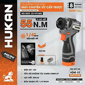 MÁY CHUYÊN VÍT ĐẦU G1-VT1655 HUKAN -HÀNG CHÍNH HÃNG