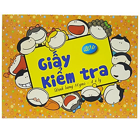 Bộ 2 Hộp Giấy Kiểm Tra 4 Ô Ly (20 Tờ/Hộp) - Mẫu 1