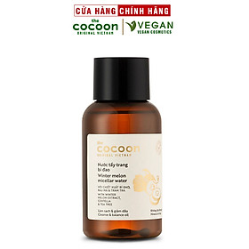 Nước tẩy trang bí đao cocoon 140ml  sạch bụi bẩn và dầu thừa da mụn thuần chay