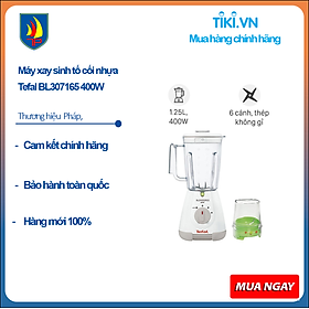Mua Máy xay sinh tố cối nhựa Tefal BL307165 400W/1.5L (Trắng) - Hàng chính hãng