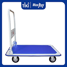 Xe Đẩy Hàng 4 Bánh Ameca HAM-300S- Sàn thép, Khung Thép, Giảm ồn, Gấp gọn, tải trọng 300kg