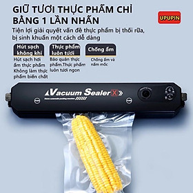 Máy Hút Chân Không Thực Phẩm Kèm Hàn Miệng Túi Vacuum Sealer ( tặng 10 túi hút )