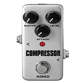 Mini Effect Pedal Compressor with True Bypass for Electric Guitar Silver - Intl