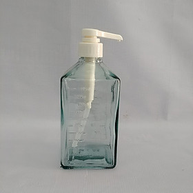 Mua Bình thủy tinh bơm sirup  đường dung tích 1100ml  có vòi bơm 10cc