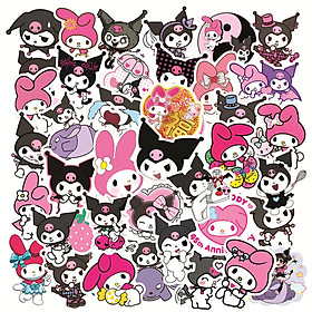 Set 30-60 kuromi and my melody Stickers