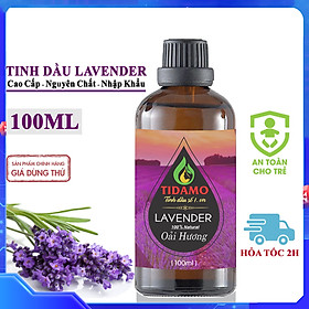 Tinh Dầu Oải Hương Nguyên Chất 100ML, Tinh Dầu Lavender Xông Phòng Giúp Thư giản, Khử Trùng Và Bảo Vệ Sức Khỏe