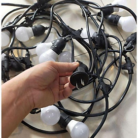 Mua Combo bộ đui dây thả ngoài trời 5m-10 đui kèm bóng 3w