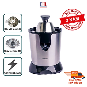 Máy vắt cam Mitomo VC-55 Pro hàng chính hãng bảo hành 3 năm toàn quốc - Đầu Vắt Inox+ Khay Lọc Inox