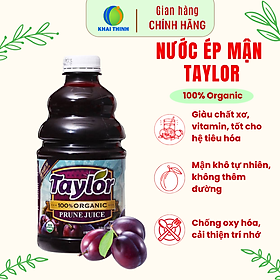 Nước Mận Hữu Cơ Nước Ép Mận Taylor Không Đường Tự Nhiên 100% Organic Prune