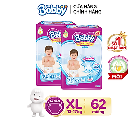Combo 2 Tã dán Bobby Siêu thoáng đủ size M76/L68/XL62/XXL56