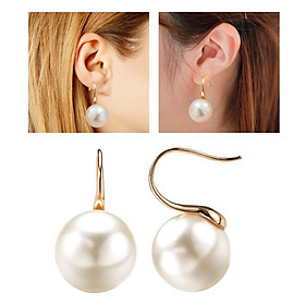 Pearl Earrings Faux Classic Elegant Dangle Earrings Aureate Women Ladies
