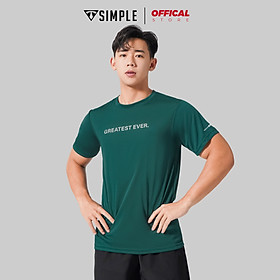 Áo Thể Thao Nam TSIMPLE cổ tròn tay ngắn tập gym vải thun lạnh thoáng mát co giãn chuẩn form MSSAHP6 - Rêu - M 45 - 60kg