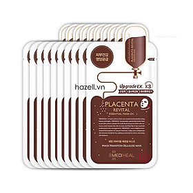 Bộ 10 Gói Mặt Nạ Nhau Thai Cừu Tăng Độ Đàn Hồi Và Chống Lão Hóa Da Mediheal Placenta Revital Essential Mask Ex 25ml x10