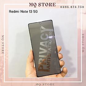 Kính cường lực cho Xiaomi Redmi Note 13 5G chống nhìn trộm full màn hình cao cấp( hàng chính hãng)