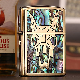 Mua Hộp Quẹt Bật Lửa Xăng Đá Z91593 Họa Tiết Khảm Trai Cao Cao Cấp - Giao họa tiết ngẫu nhiên