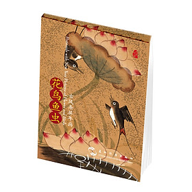Postcards with New Year Pictures of Flower and Birds