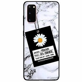 Ốp lưng in cho Samsung S20 Mẫu Cúc Nền Đá