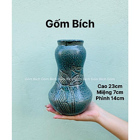 Mua Bình Hoa Lọ Hoa Dáng Nậm Nhỏ Men Mộc Gốm Sứ Bát Tràng - Gốm Bích