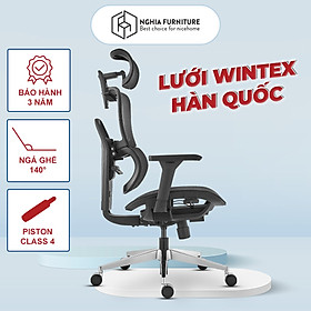 Mua Ghế công thái học Nghia Furniture HABITA  Lưới Wintex Hàn Quốc  Piston class 4 tải trọng 150kg  ngả ghế 140 độ  bảo hành 5 năm