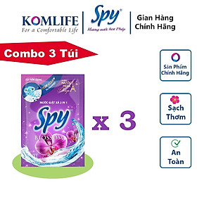 Combo 3 gói nước giặt xả SPY Deep Clean 50 ml sạch sâu thơm lâu