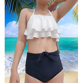 Đồ bơi nữ hai mảnh dễ thương, bikini hai mảnh gợi cảm, trẻ trung, tươi trẻ, tôn dáng ibasic bwwset004 - hàng chính hãng