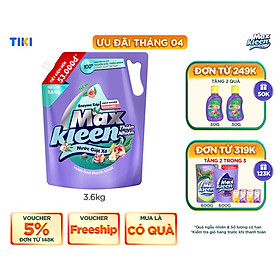 Túi Nước Giặt Xả MaxKleen Thiên Nhiên 3.6kg